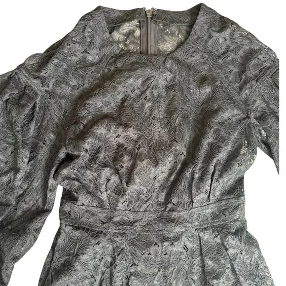 BCBG Lace Puff Sleeve Jumpsuit XS